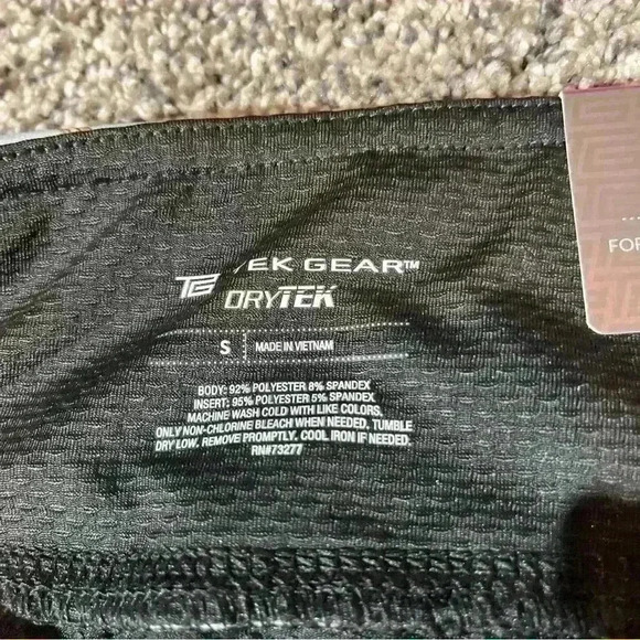 Tek Gear Womens Leggings Pants Multicolor Low Rise Drytek Stripe Yoga Athletic S - Picture 2 of 9